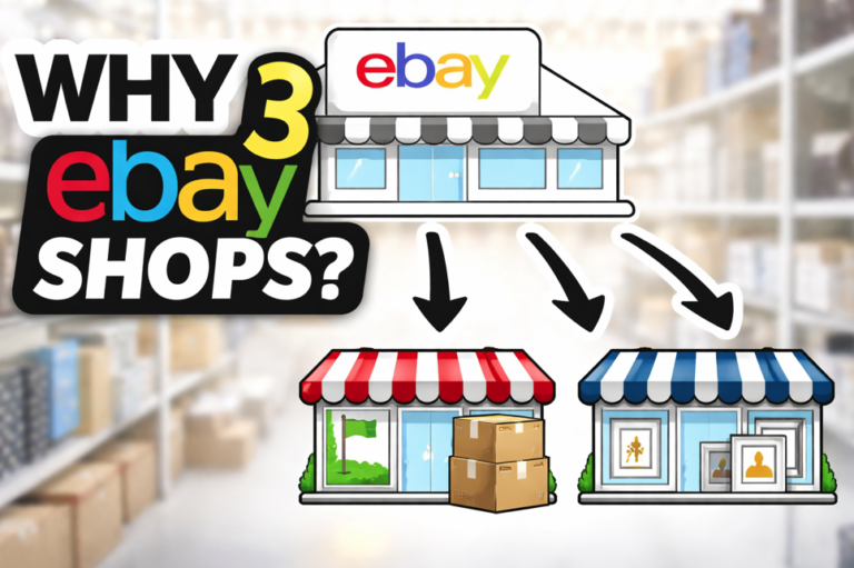 Why I split three ebay shops into one
